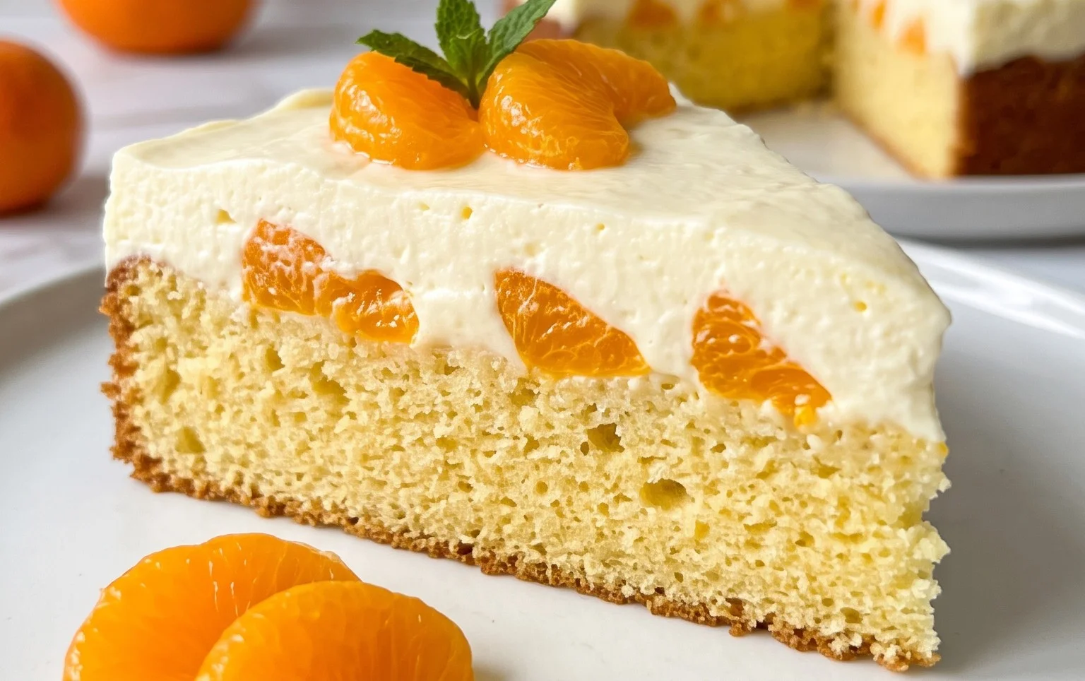 Fantakuchen mit Schmand – cremig lecker mit Mandarinen
