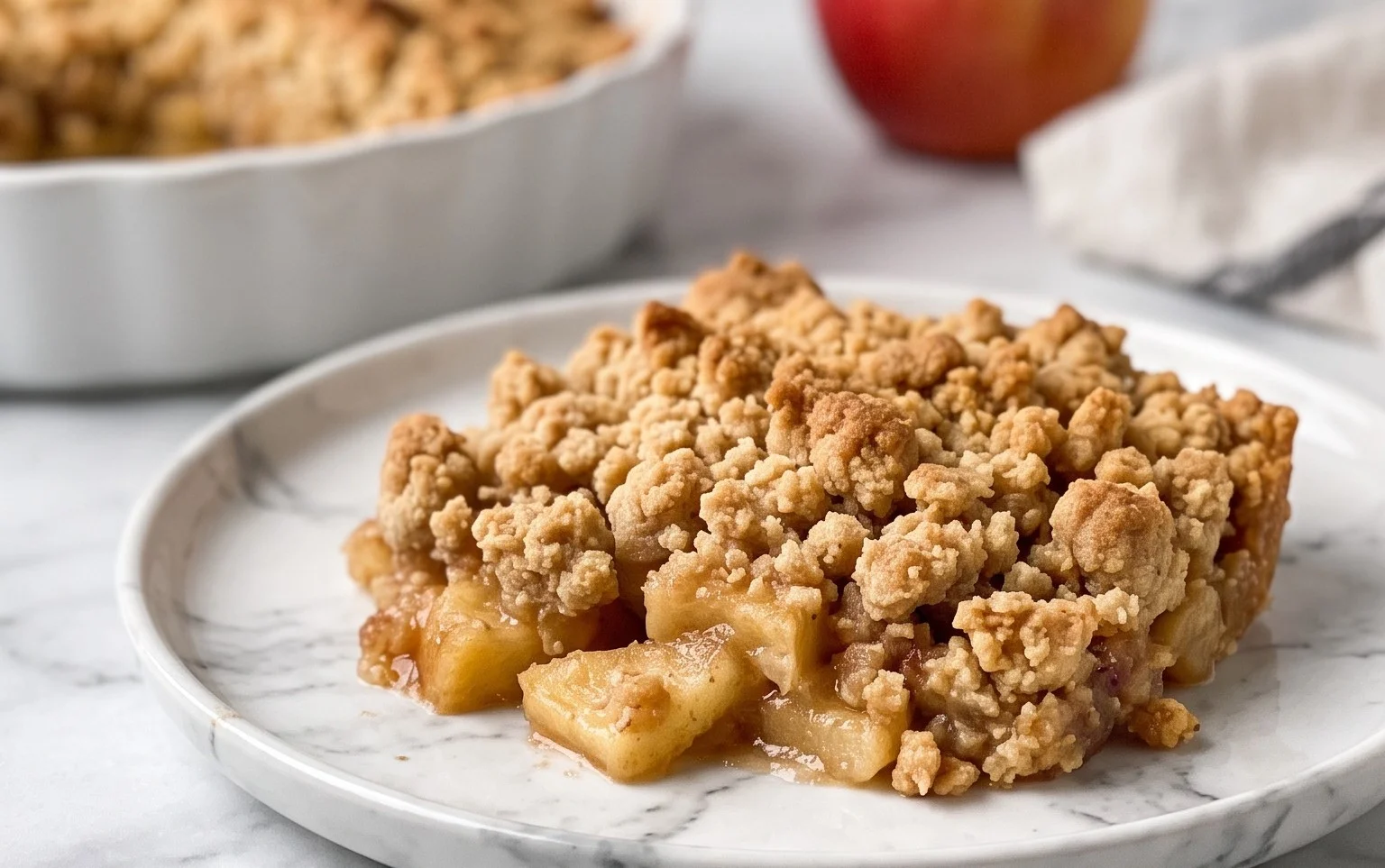 Einfacher Apfel Crumble: Schnelles Dessert-Rezept