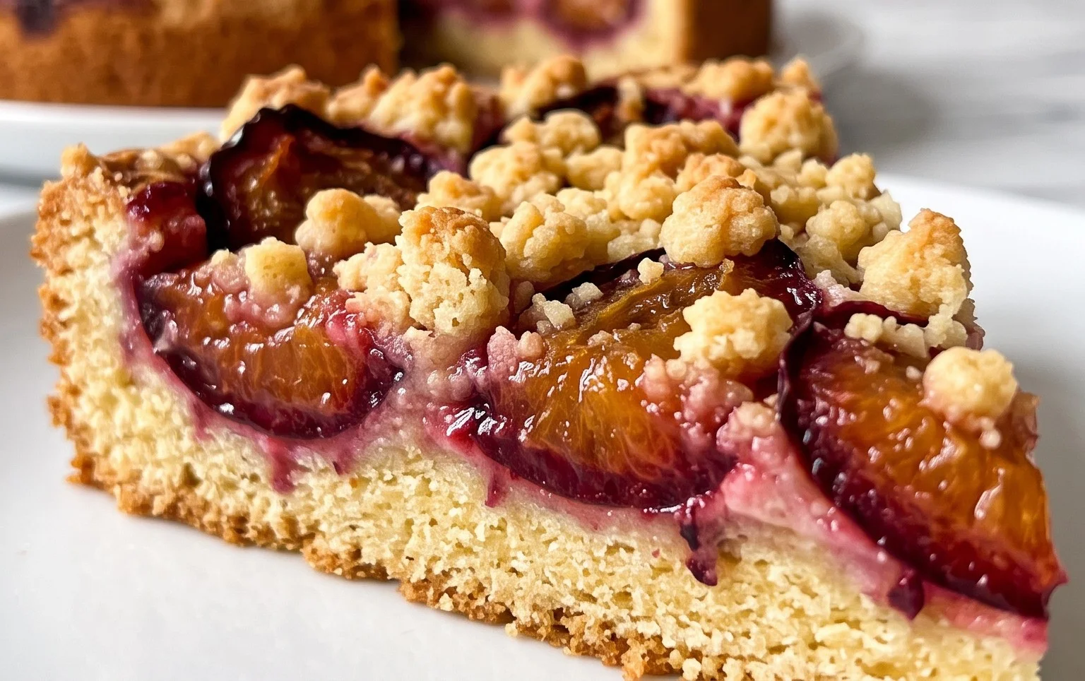 Pflaumenkuchen mit Streuseln