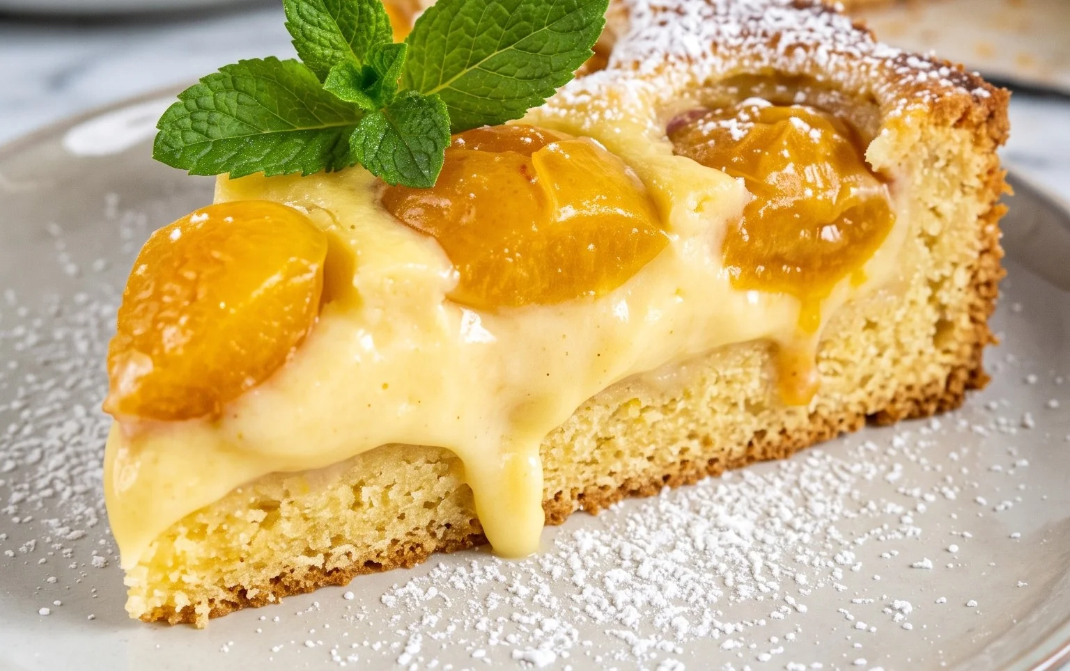 Mirabellenkuchen mit Pudding - einfach mit Vanillepudding