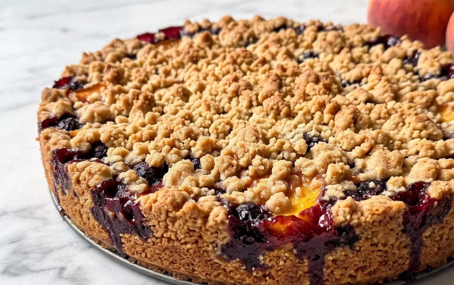 Himmlischer Blueberry Peach Crumble: Sommerlicher Genuss